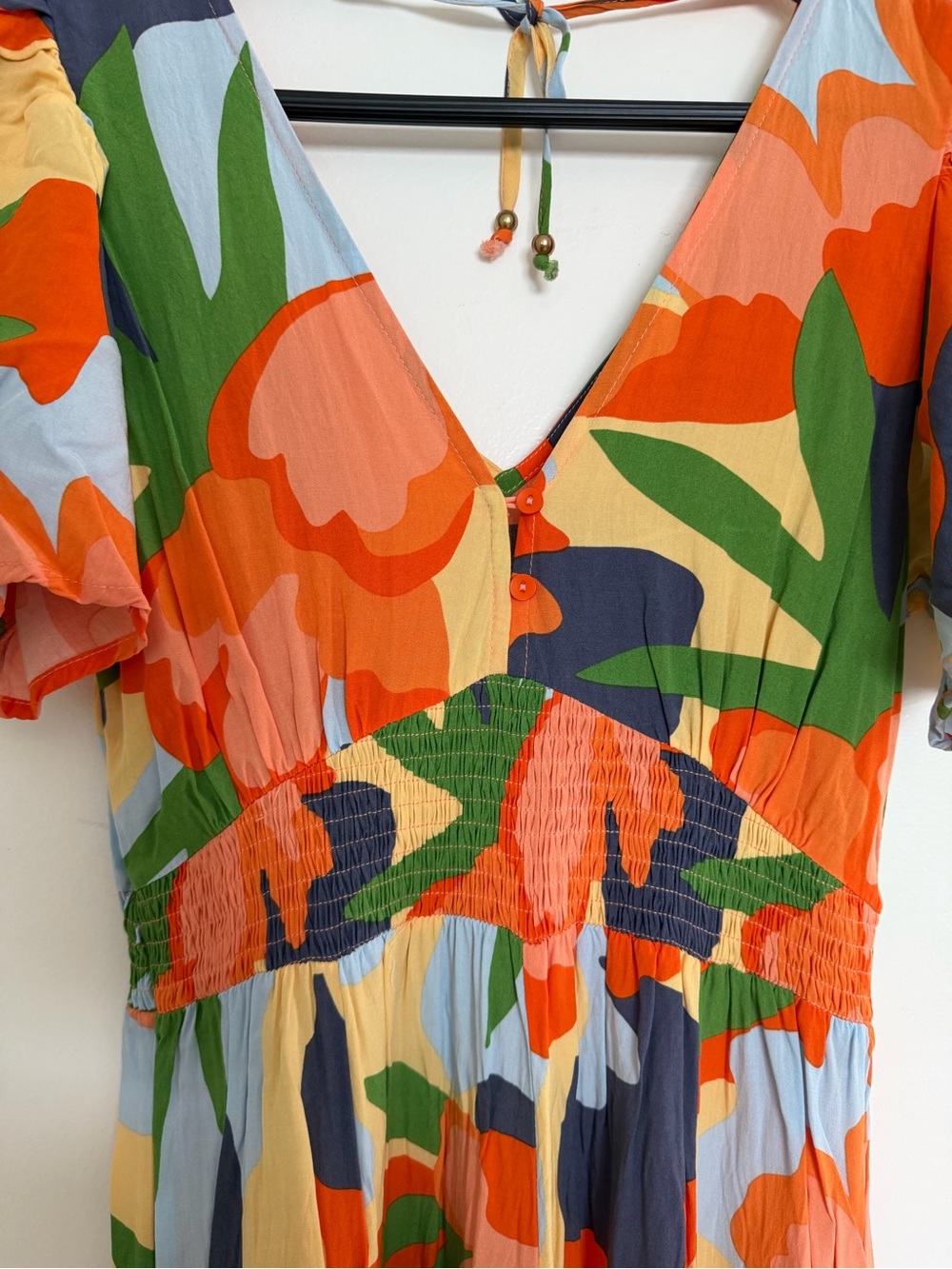 Abel the Label Vibrant Floral V-Neck Women’s dress